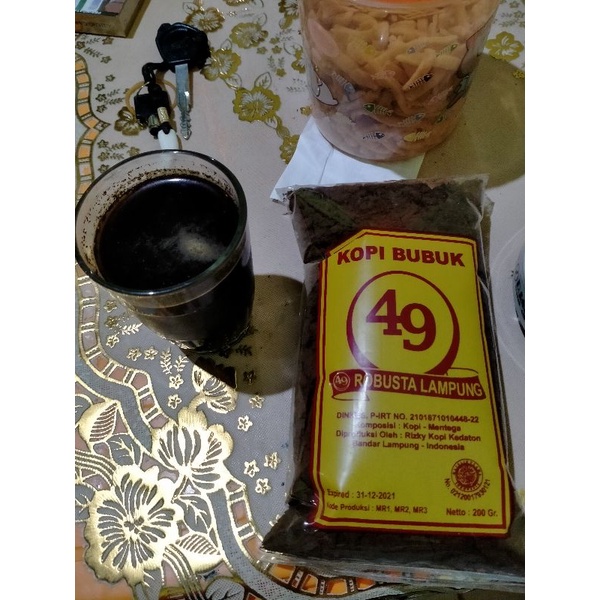 

Kopi bubuk 49 robusta 200gram