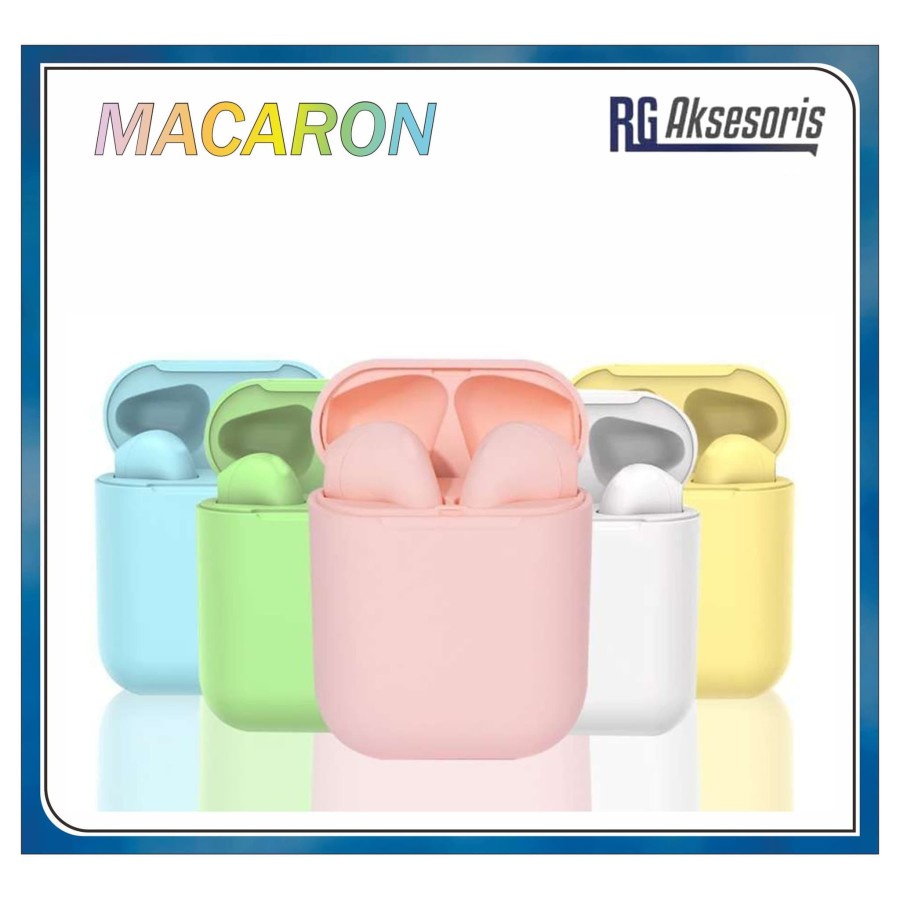 Headset Bluetooth i12 MACARON / i12s Wireless inpods 12 v5