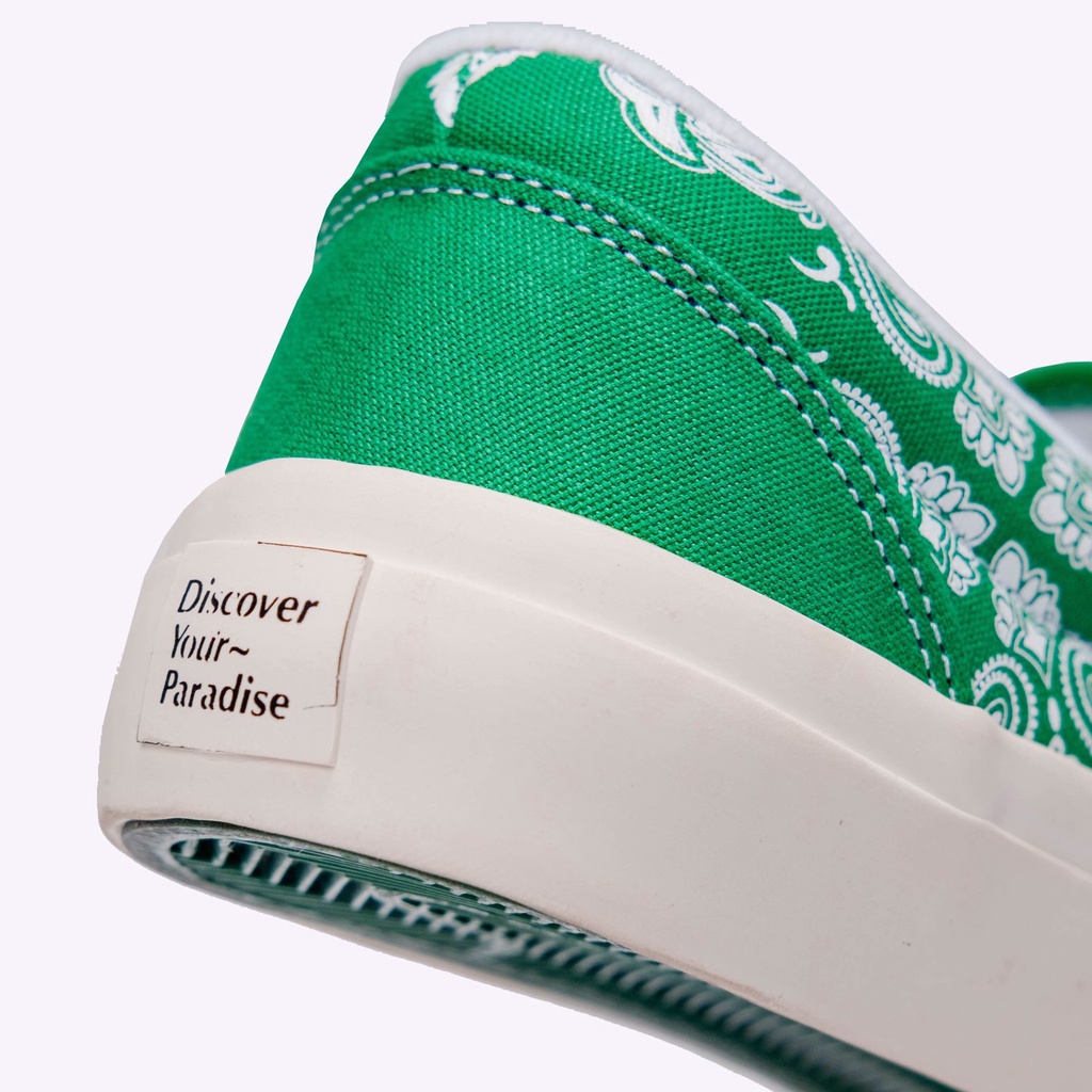 Sepatu Noosa Liberta Slip on Paisley Green/White