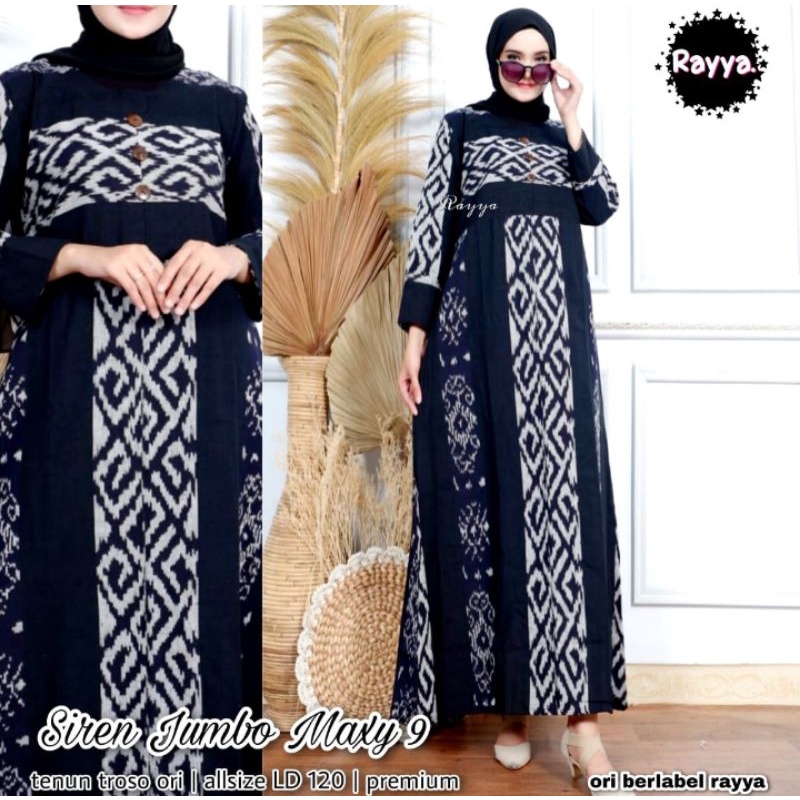 LONG MAXI DRESS TENUN JUMBO # SIREN MAXY