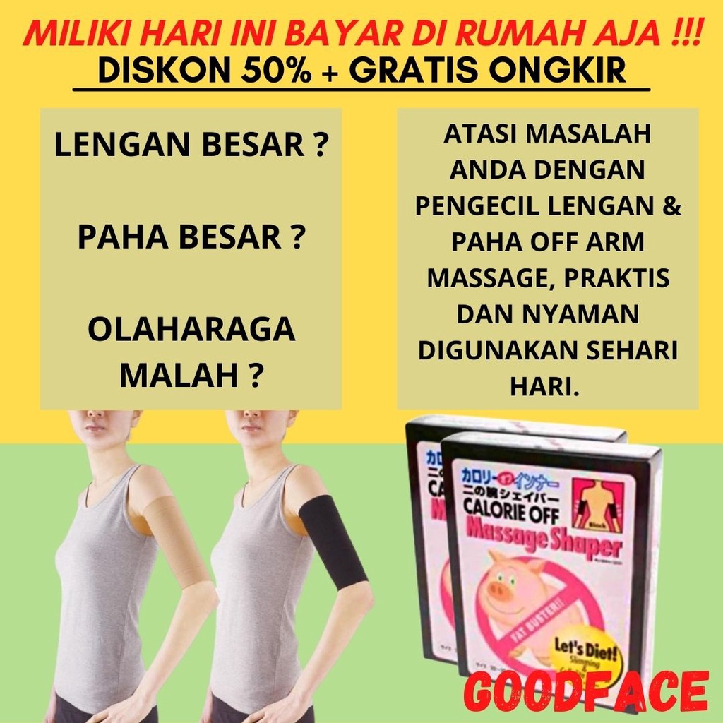 CALORIE OFF ARM MASSAGER SHAPER KORSET PENGECIL LENGAN PEMBAKAR LEMAK KORSET KORSET PELANGSING