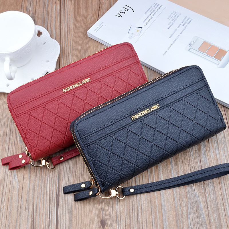 JX 639 Dompet Panjang Wanita Double Layer Terbaru - Dompet Import Wanita - Dompet Pesta Cantik - Dom