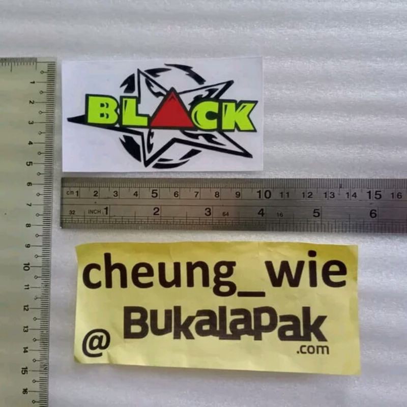 

Stiker/ Sticker Black Bintang Stabilo