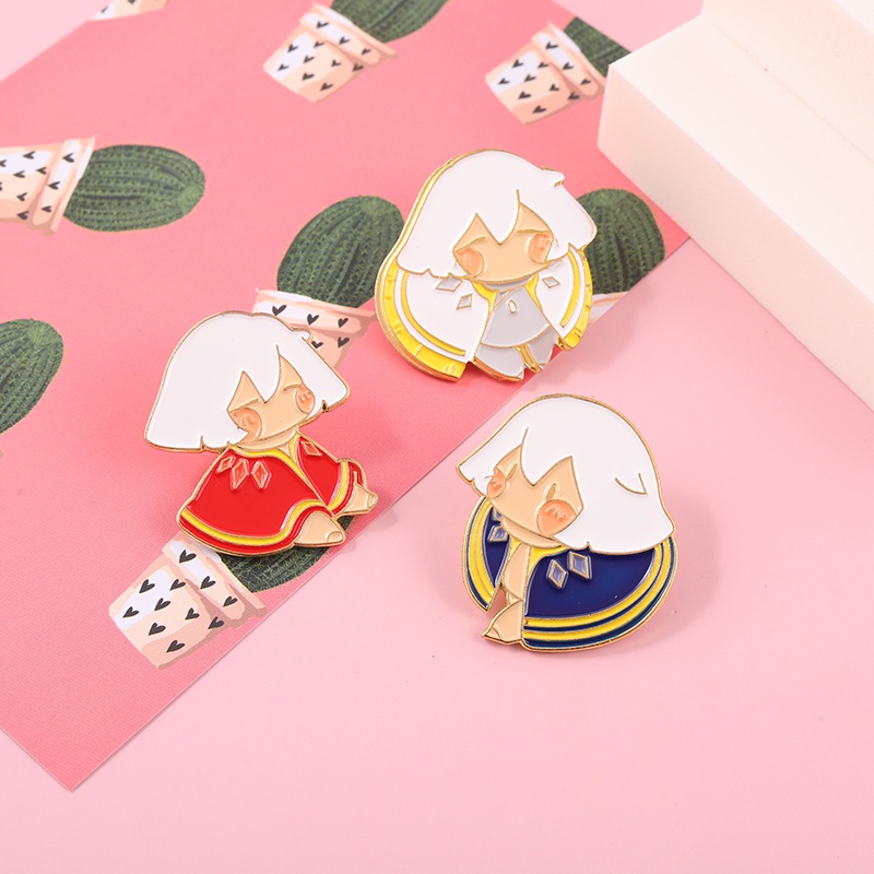 Bros Pin Desain Anime Perempuan Elves Untuk Hadiah Teman