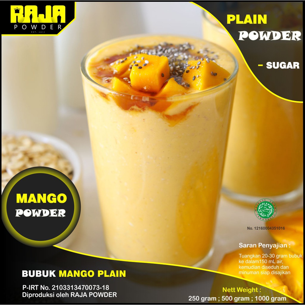 

Bubuk Mango Bubuk Minuman Mangga Mango Powder 500 gram