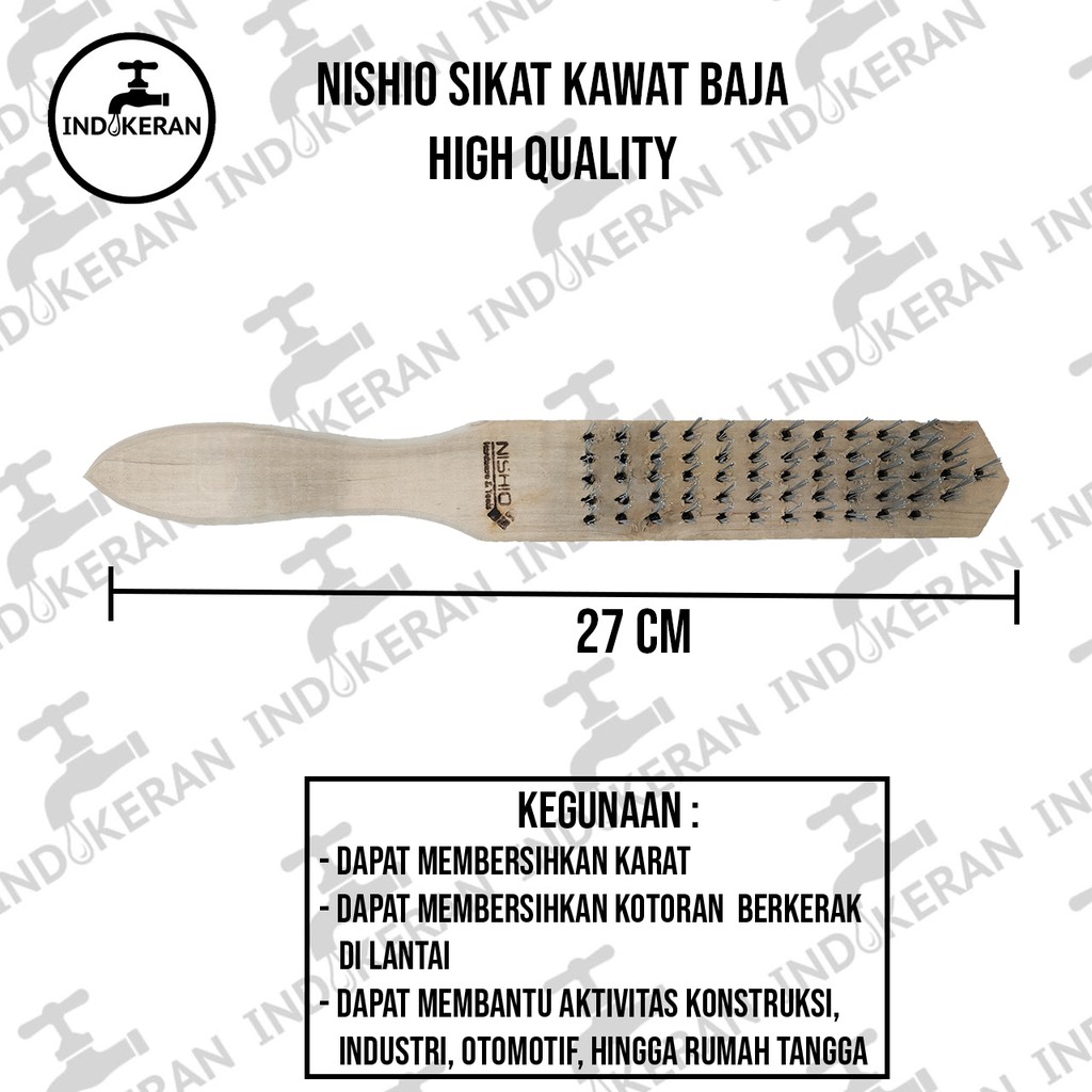 INDOKERAN - Sikat Kawat Baja 5 Baris - High Quality