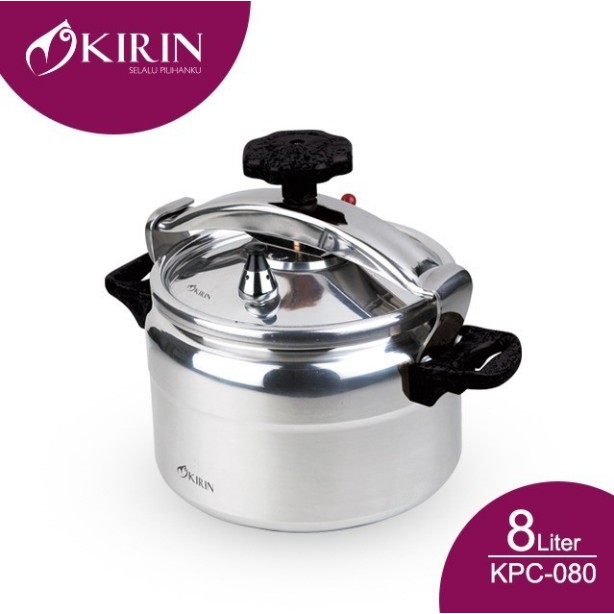 KIRIN Panci Presto Pressure Cooker 8 Liter KPC 080 KPC-080 Induction