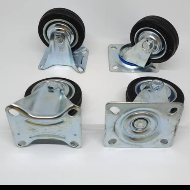  Roda  Gerobak Roda  Karet Hitam Roda  Etalase Roda  