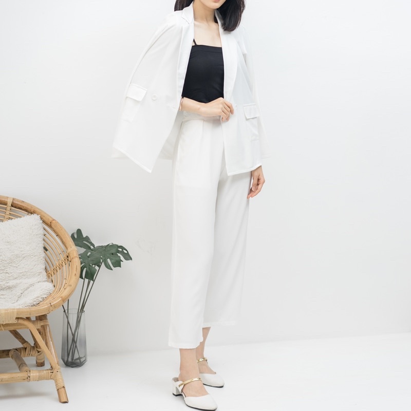 MSMO Set Long Blazer Culotte / Set Wanita / Setelan Wanita / Blazer Wanita / Set Blazer-4