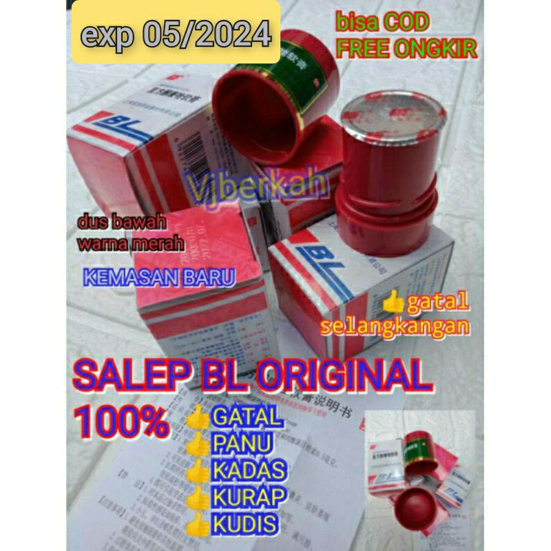 (DAPAT 2 ) Saleb BL Original 100% Cream BL Asli Salep Kulit Ampuh mengatasi kulit gatal, luka