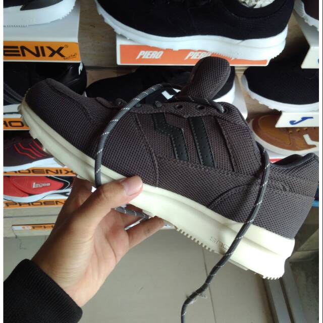 Sepatu sneakers Original PIERO JOGGER FULL MESH GREY Sepatu sneakers kasual