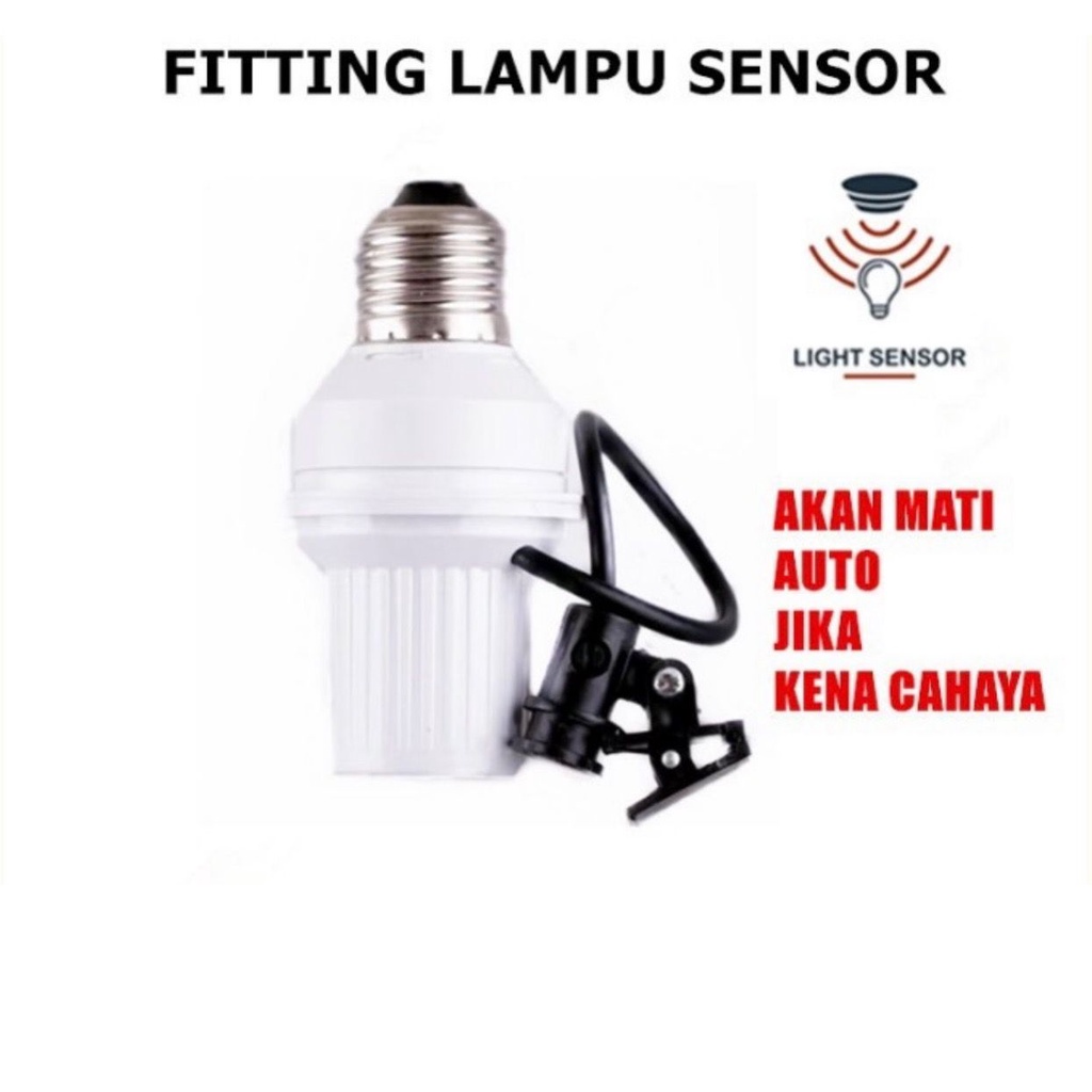 Fitting Lampu Sensor Cahaya Otomatis Untuk Segela Lampu Fiting Sensor E27 Lampu Otomatis Cahaya Siang Dan Malam