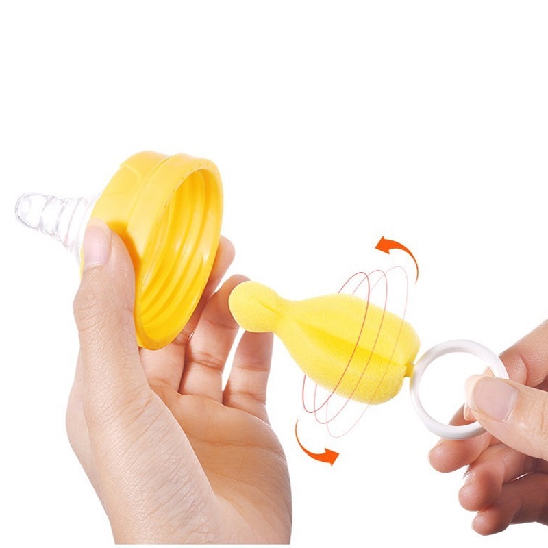 Spons Pembersih Botol Sikat Sedotan Dot Bayi Termos Tongkat Sponge Cleaner Cuci Gelas Cangkir