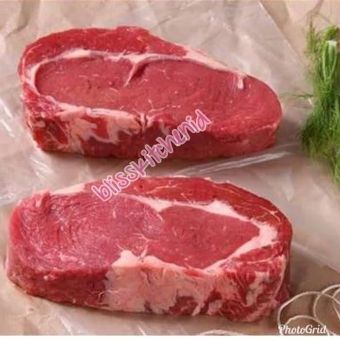 

Steak | Daging Sapi Impor Aus Rib Eye / Cube Roll Beef Steak Grade A 200Gr