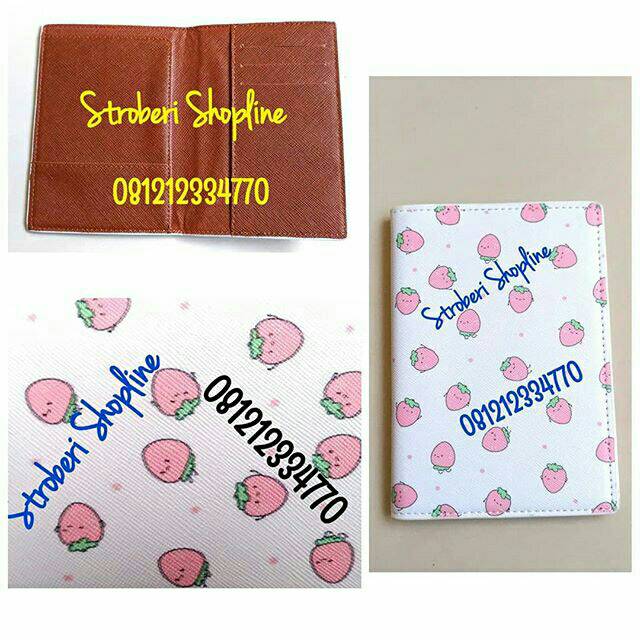 Dompet Paspor Strawberry