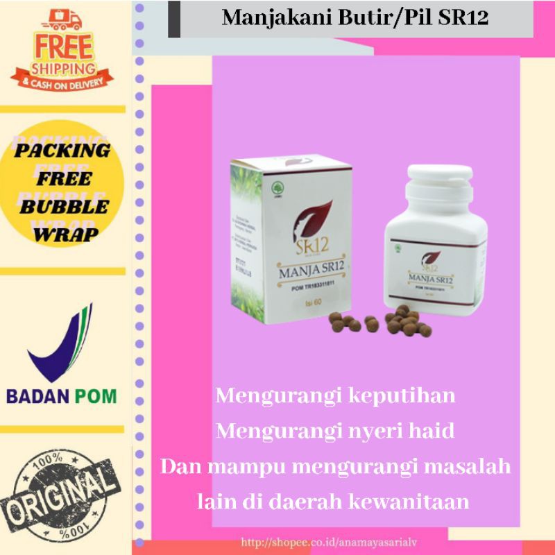 SNAVFASH_SR12 PIL VIRGIN MANJAKANI SR12 PER PACK / MANJAKANI SR12 MERAPATKAN DAN ATASI KEPUTIHAN