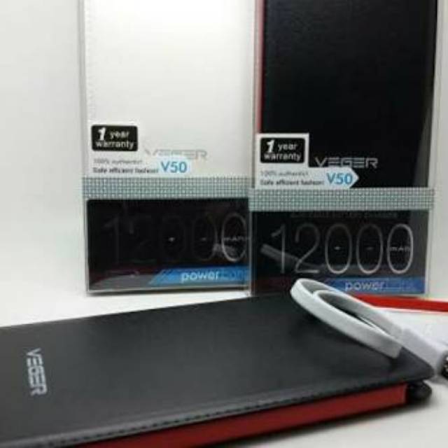 POWERBANK VEGER V50 12000MAH ORIGINAL 100%
