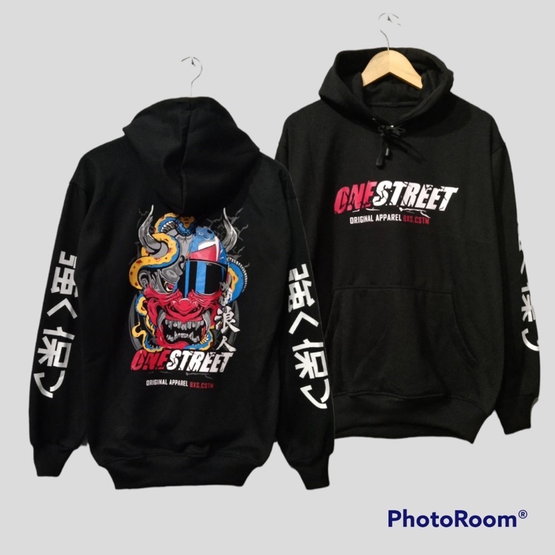( BISA COD FREE STICKER ) HOODIE ONE STREET DEVIL VENOM BLACK NEW /HOODIE PRIA PROSTREET/ HOODIE RAC