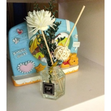 MPRO Reed Diffuser Device Pengharum Ruangan Parfum Essential oil Stick 50ml Parfum Kamar Aromatherapy Rattan-Lavender50ml Z203
