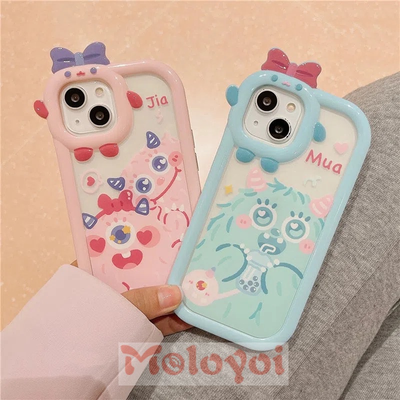 Soft Case Motif Monster Kecil Untuk IPhone 7 8 6 6S 14 Plus 11 XR 13 12 11 Pro MAX X XS MAX SE 2020