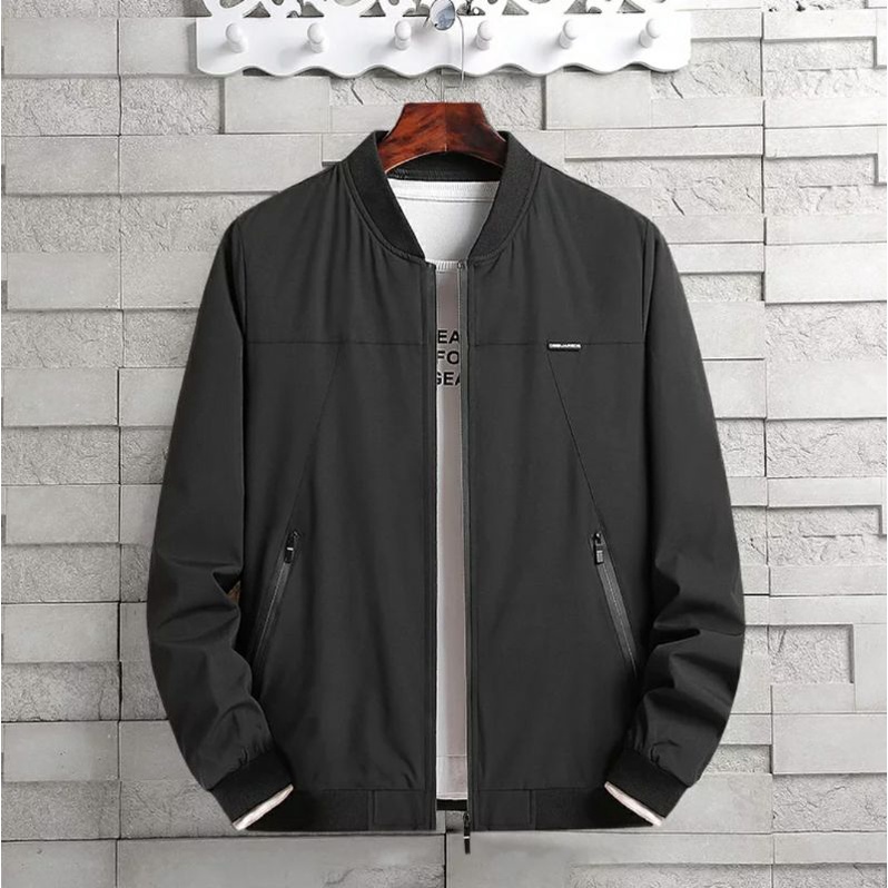 jaket anti air kerah baseball