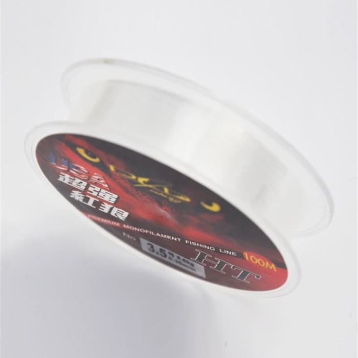 Senar Pancing Nylon Red Wolf Usa 100 Meter #98