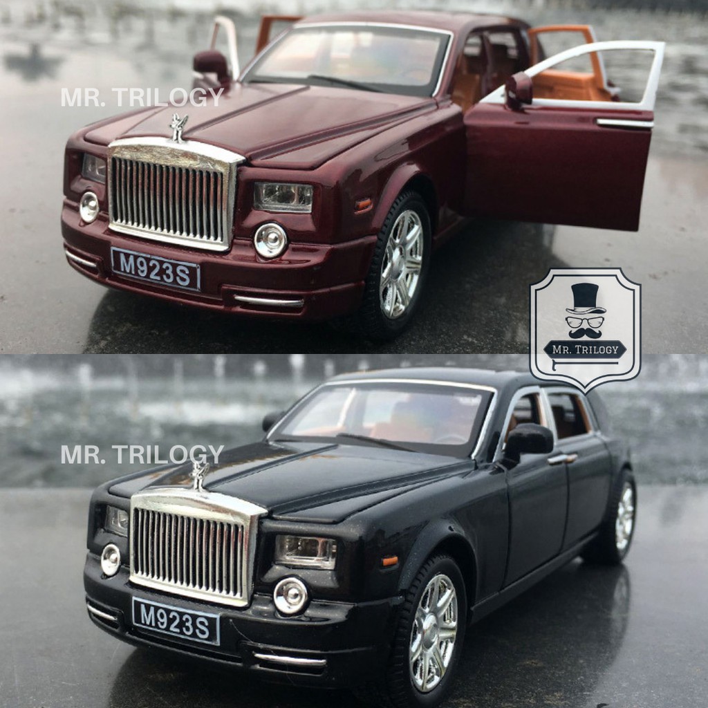 Diecast mobil/ miniatur mobil Rolls Royce Phantom 1:24, kado mainan anak keren Roll-Royce Rolls-Royces rolls-royce RR