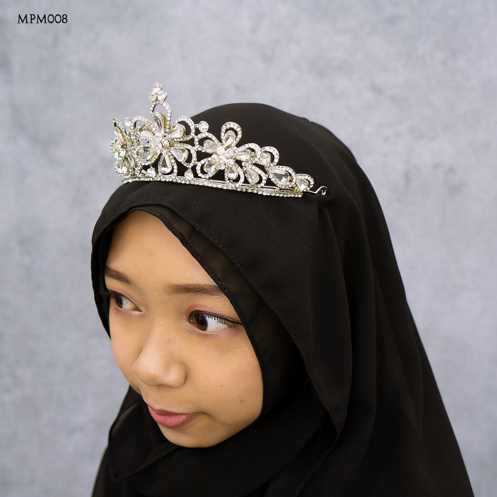 [READY STOCK] CROWN PENGANTIN SANGGUL HIJAB PESTA PERNIKAHAN MOTIF MPM008