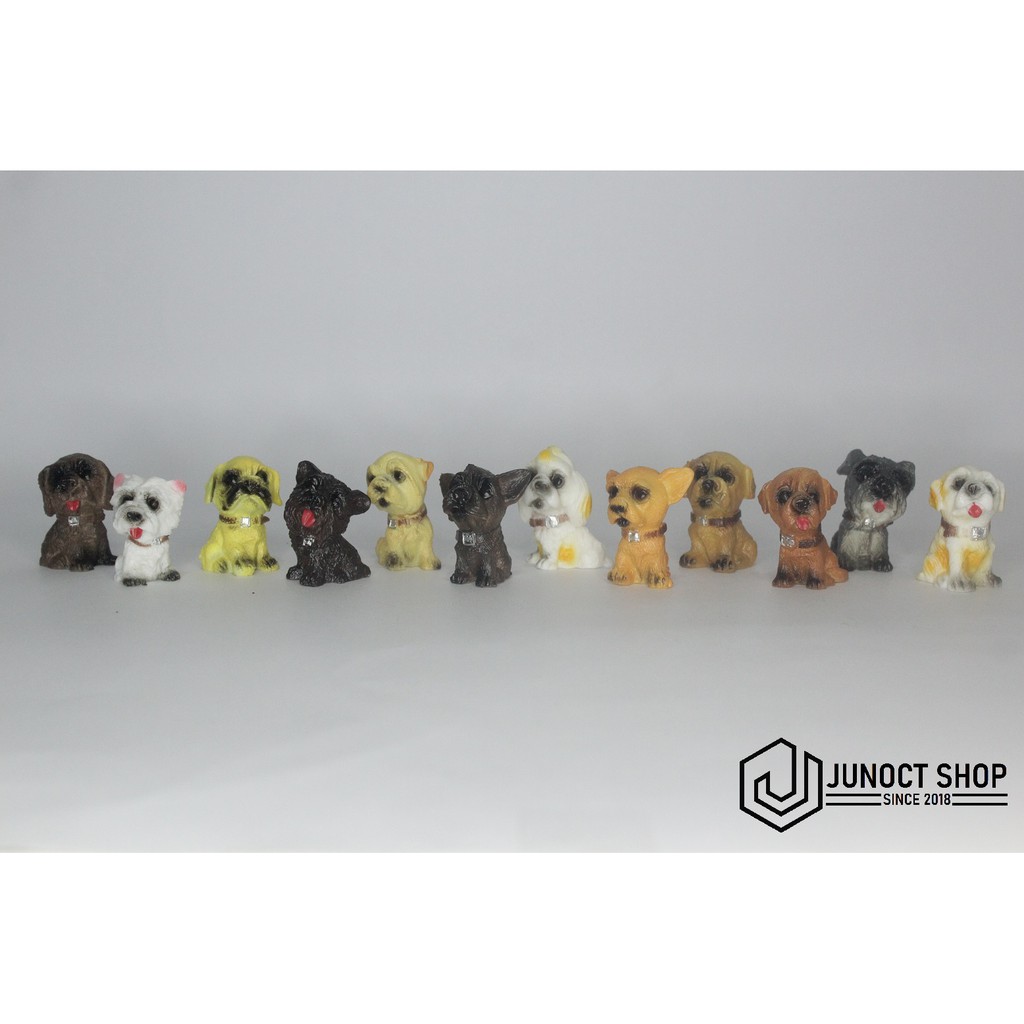 FIGURE HEWAN ANJING DOGGY LUCU PELIHARAAN - MINIATUR MAKET MAINAN
