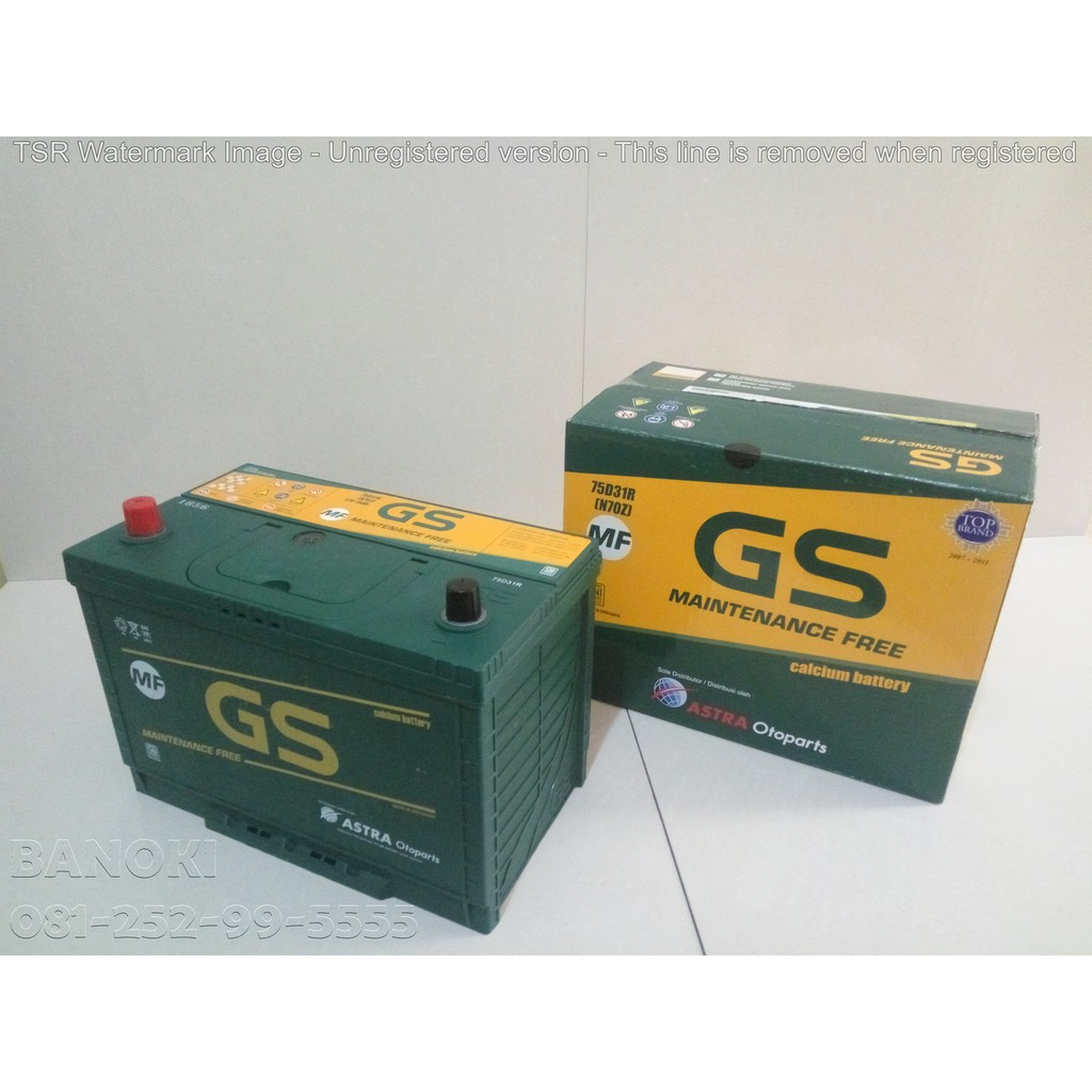 Aki mobil Gs maintenence free N70Z