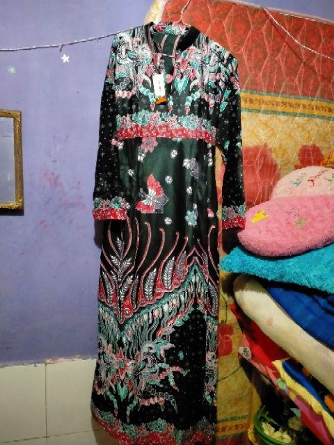 Baju Batik Couple Gamis Jumbo Murah Pasangan Modern Muslim | Devanna