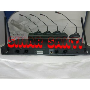 Murah Mic wireless Conference / podium Soundcrest UHF 401 ( 4bh mic )