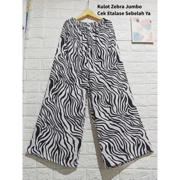 Celana Kulot Zebra XXL Jumbo Rayon