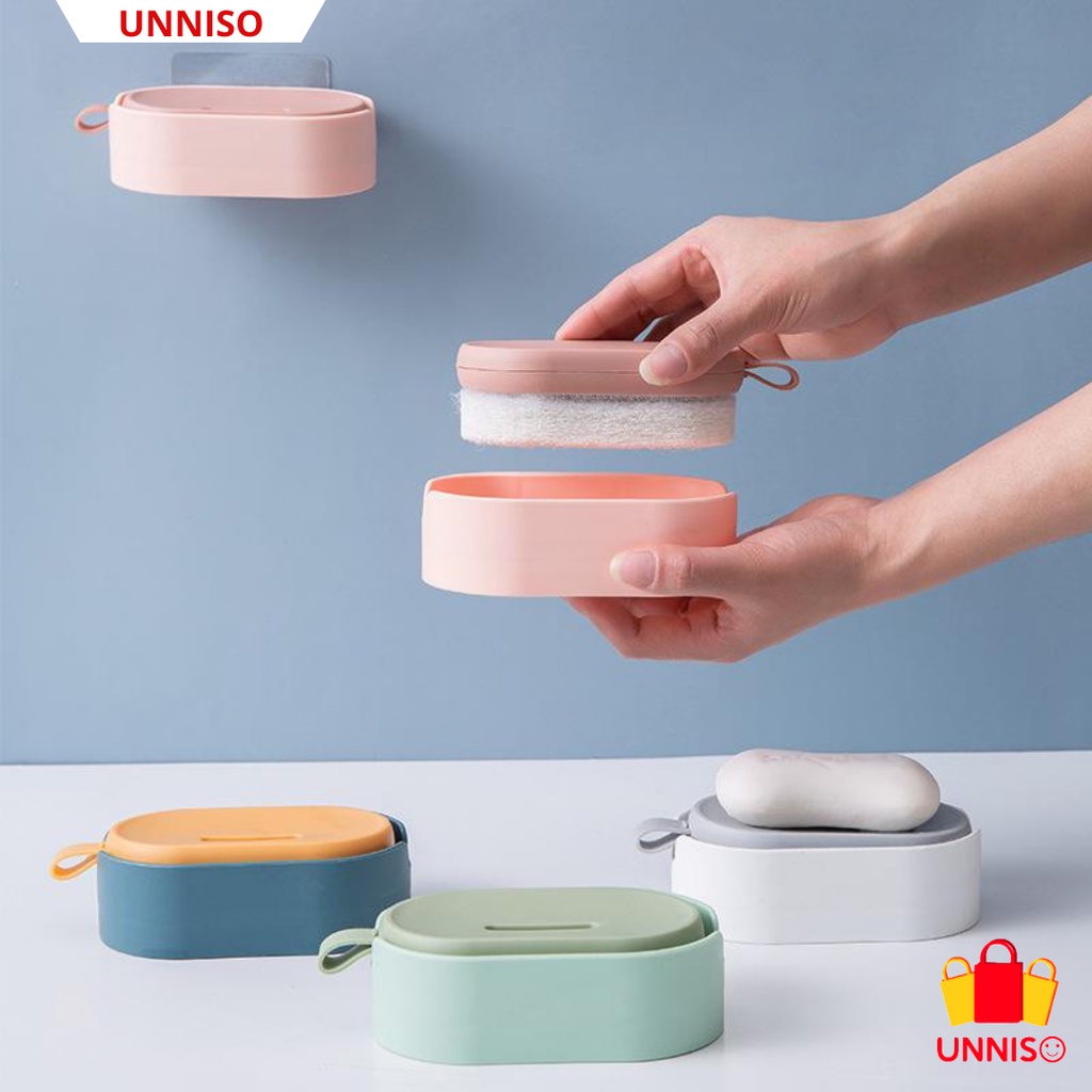 UNNISO - Spons Pembersih Board Brush With Shelf