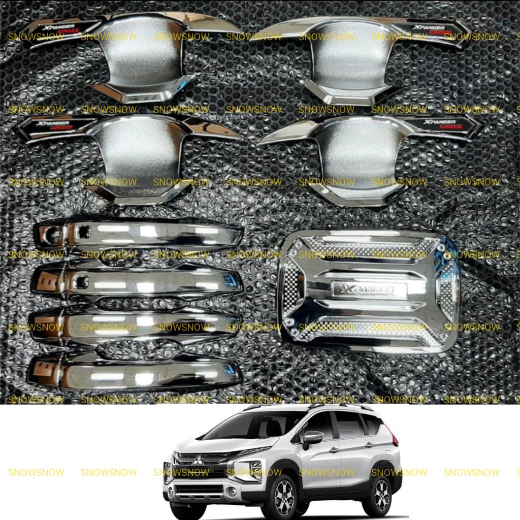 Paket Outer Handle Tank Cover Xpander Cross 2018 2020 2022 2023 up Hitam Chrome Carbon