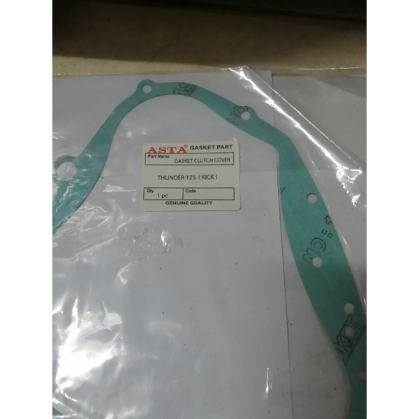 Paking perpak gasket bak kopling thunder 125 kick stater asta