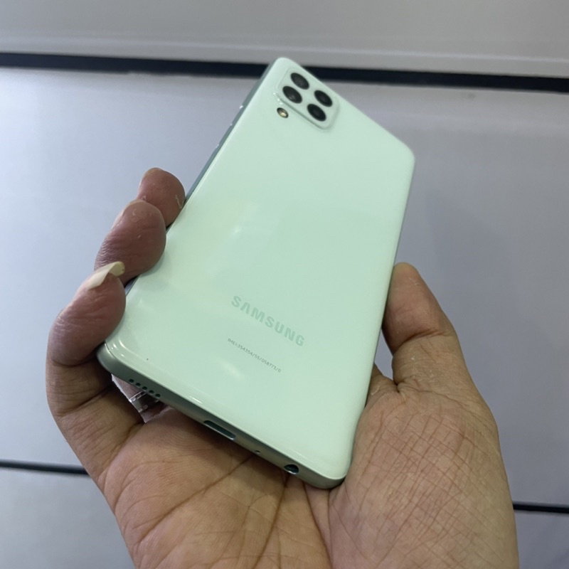 samsung a22 ram 6/128gb second bekas pakai mulus fullset original bawaan