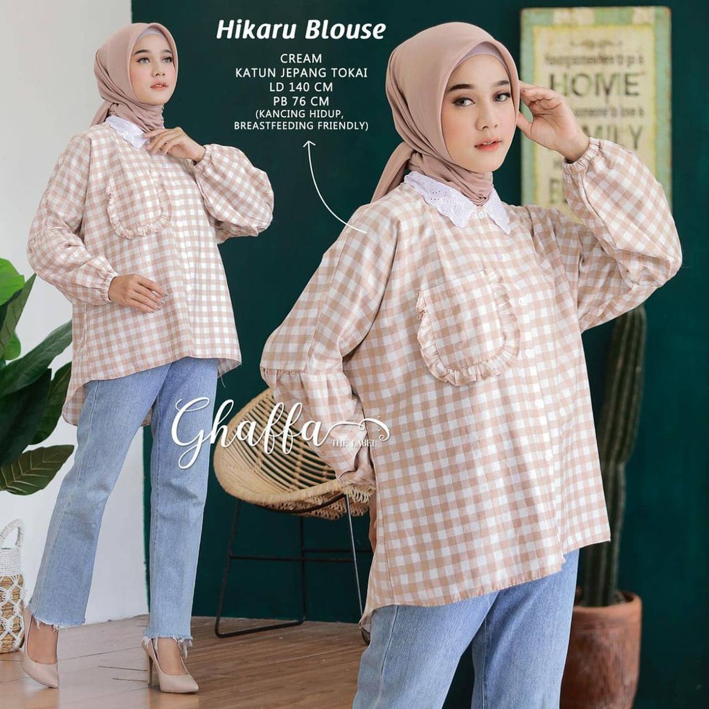 NAYLA KEMEJA - OVERSIZE - JUMBO FIT TO XXL  NAYLA - BISA COD