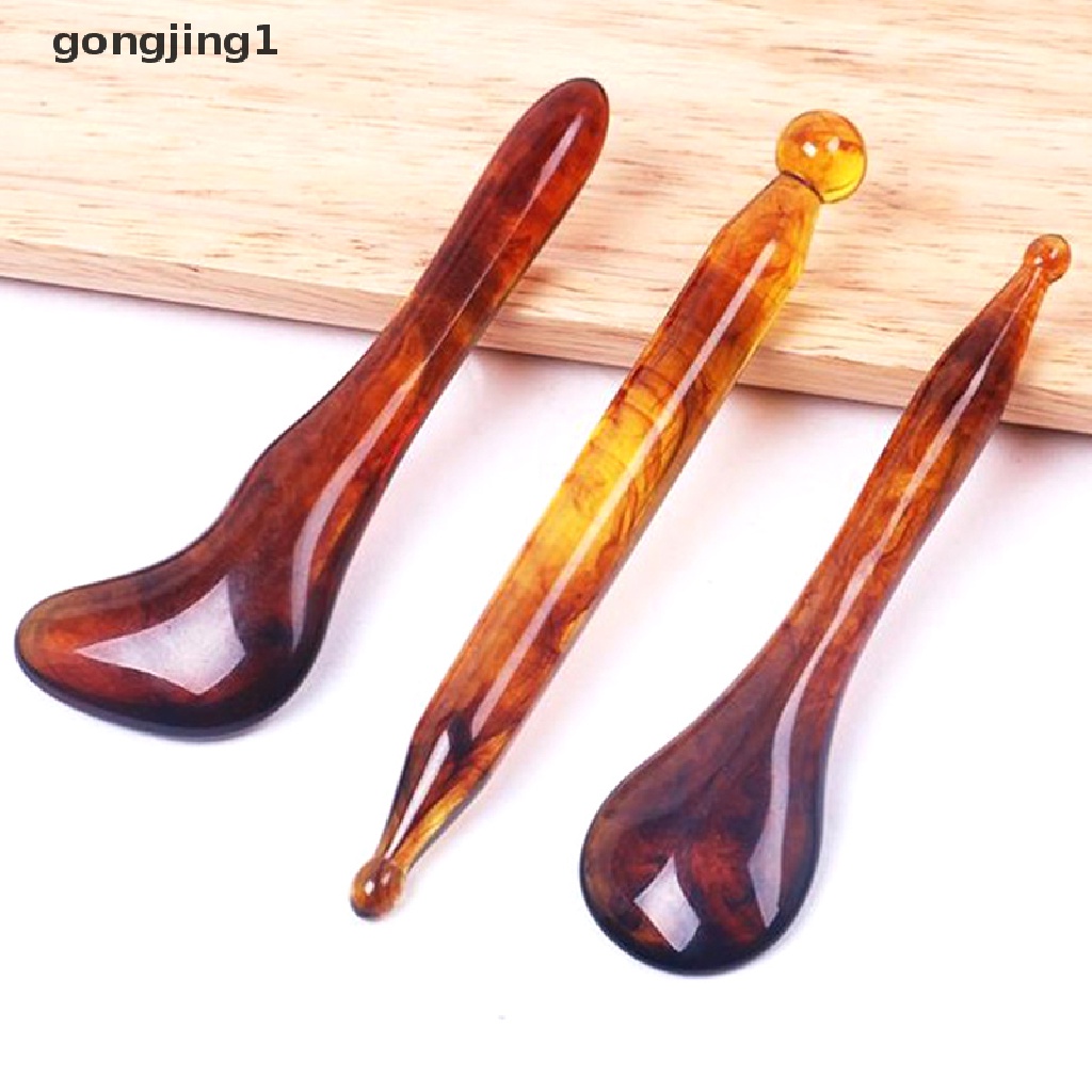 Ggg Alat Pijat Gua Sha Bahan Resin Amber Untuk Kesehatan