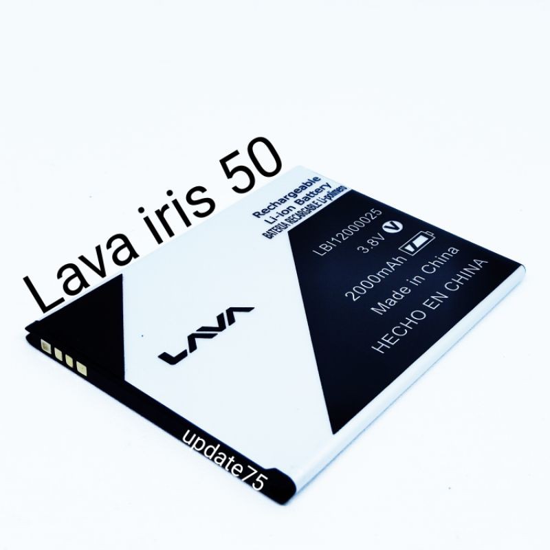 Baterai Lava iris 50 LBi12000025 original