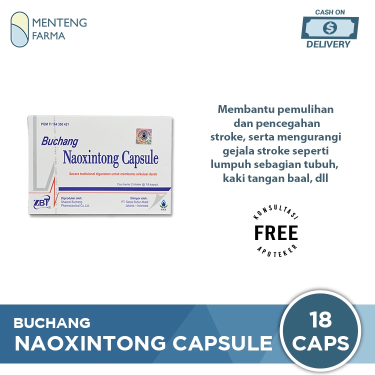 Buchang Naoxintong - Obat Kesehatan Jantung Lemah, Stroke, Hipertensi