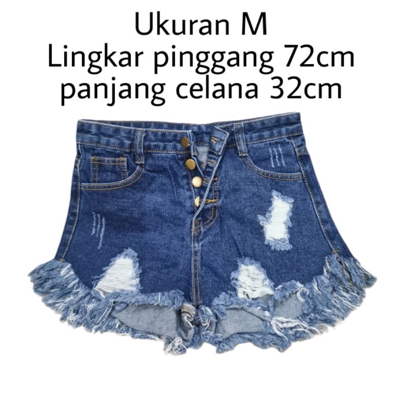 CELANA JEANS PENDEK WANITA