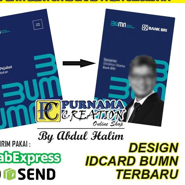 ✳ Cetak idcard id card BUMN Terbaru name tag baru GLOSSY MENGKILAP - E-money Mandiri ♬