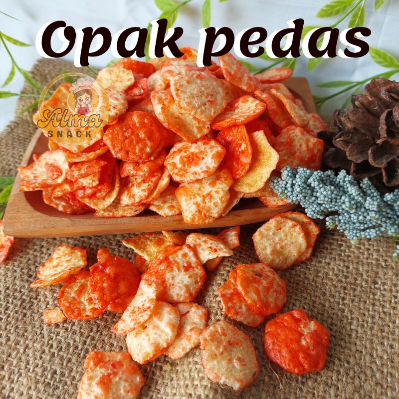 ALMA.SNACK OPAK MEDAN PEDAS 250gr SNACK KILOAN MURAH