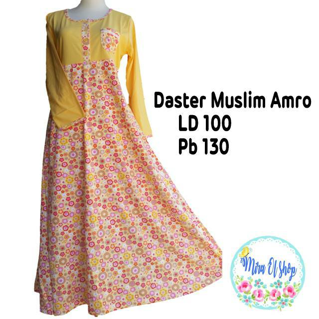 Daster kaos muslim klok amro panjang