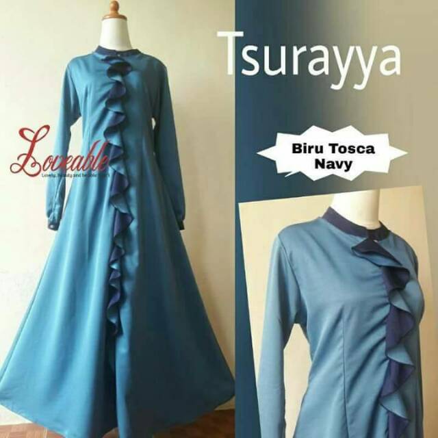 Gamis Terbaru Gamis Polos Gamis Syar'i Gamis Premium Gamis Dewasa Gamis Baloteli Tsurayya By Loveabl