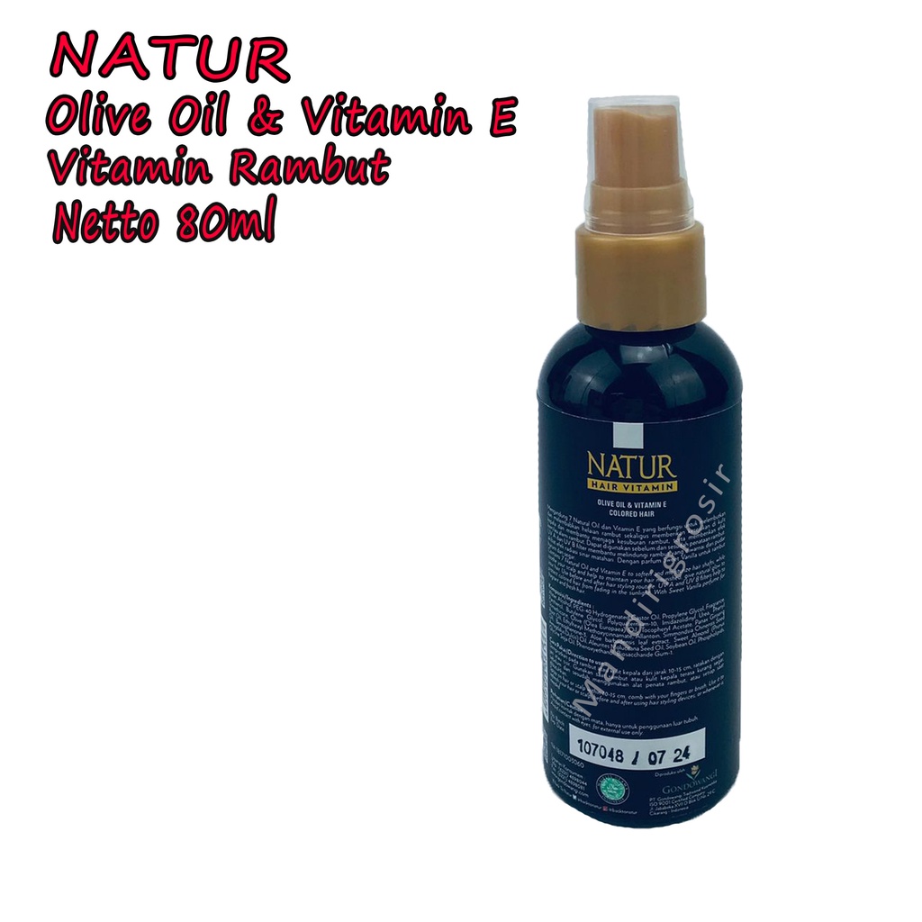 Natur* hair Vitamin * olive oil Vera Vit E * 80 Ml