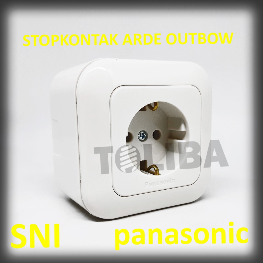 stop kontak outbow ob panasonic / stopkontak arde non cp tempel tembok / stop kontak panasonic SNI