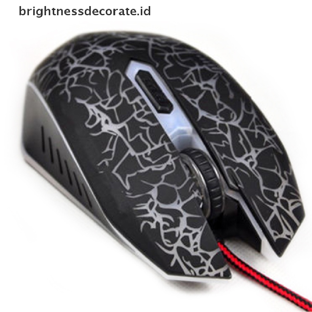 (Irth) Mouse Gaming Optical 4000Dpi 6 Led Dengan Kabel Usb Untuk Pc / Laptop