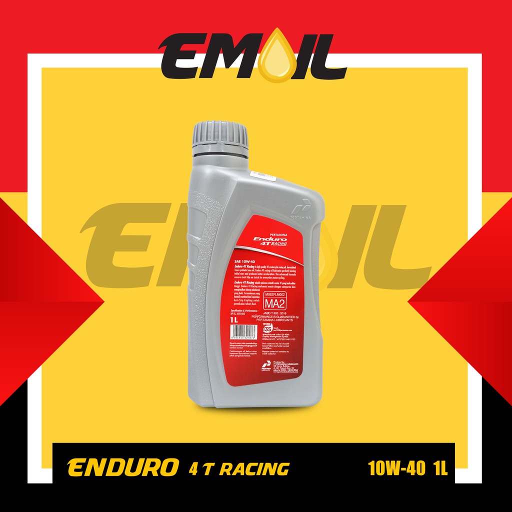 OLI PERTAMINA ENDURO RACING 4T 10W-40 API SL ISI 1 LITER